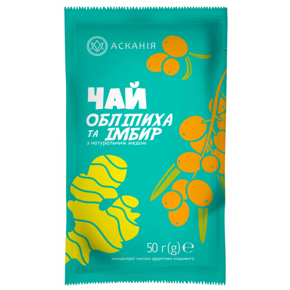 Чай-сашет “Обліпиха та імбир“ 50гр (24шт/ящ)