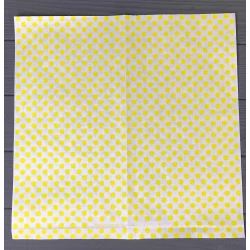 Бумага оберточная “Желтый горох“ 320х320 мм  888Ф