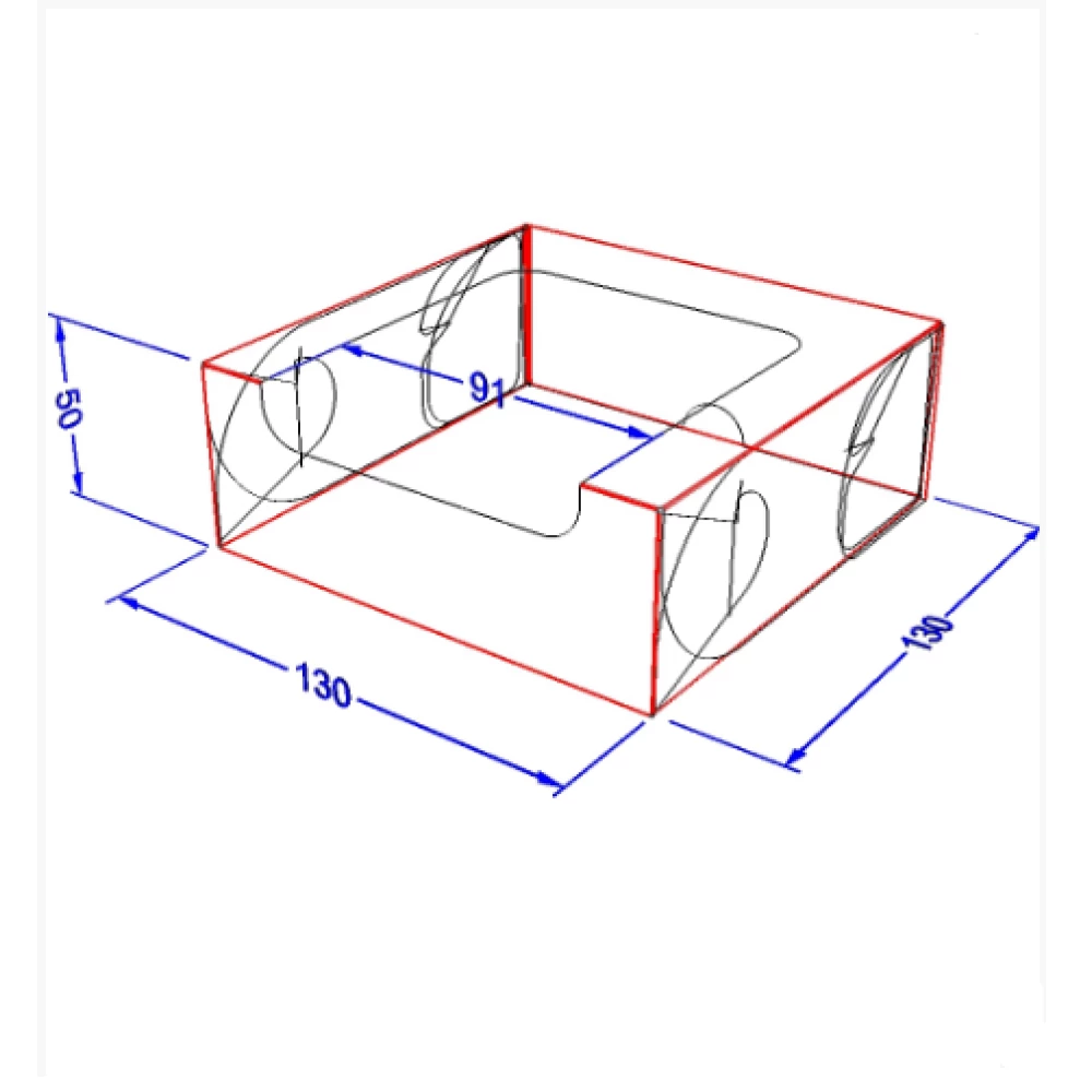 Коробка для суші “Міді“ світла