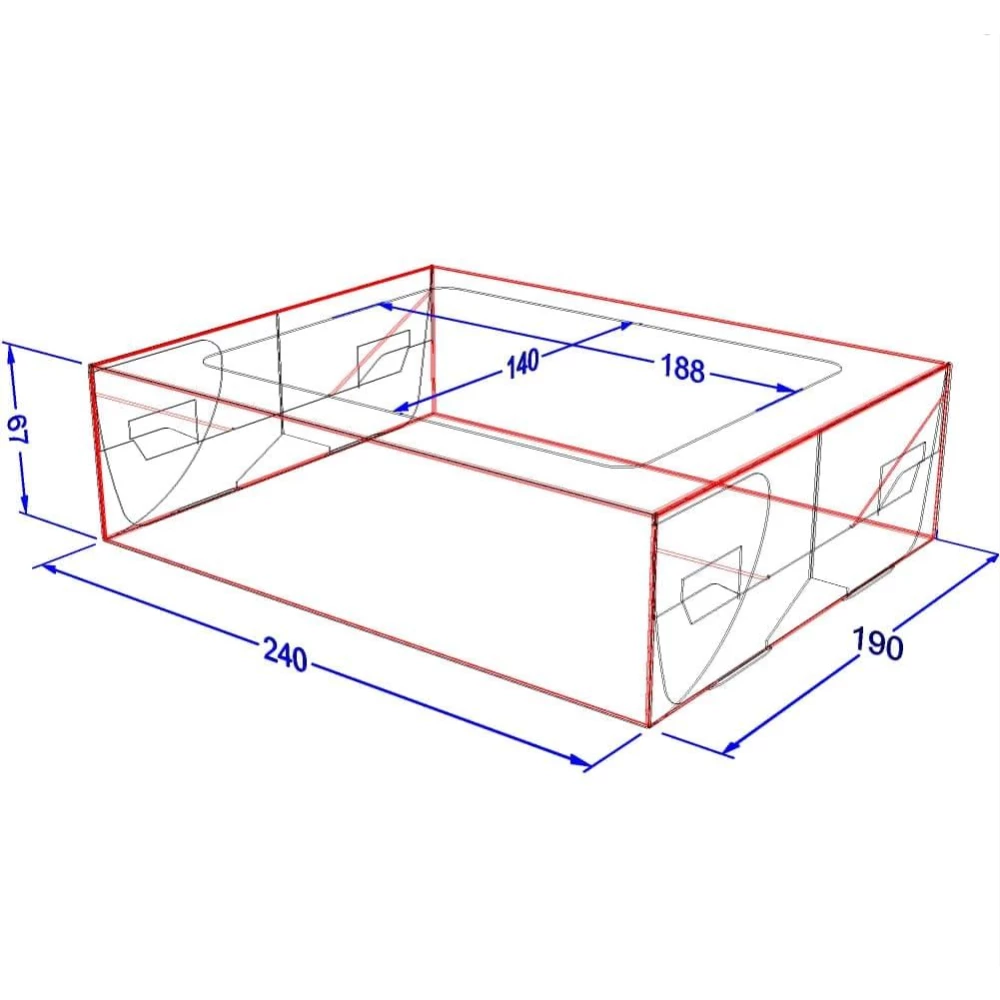 Коробка для суші “МЕГА“ Біла