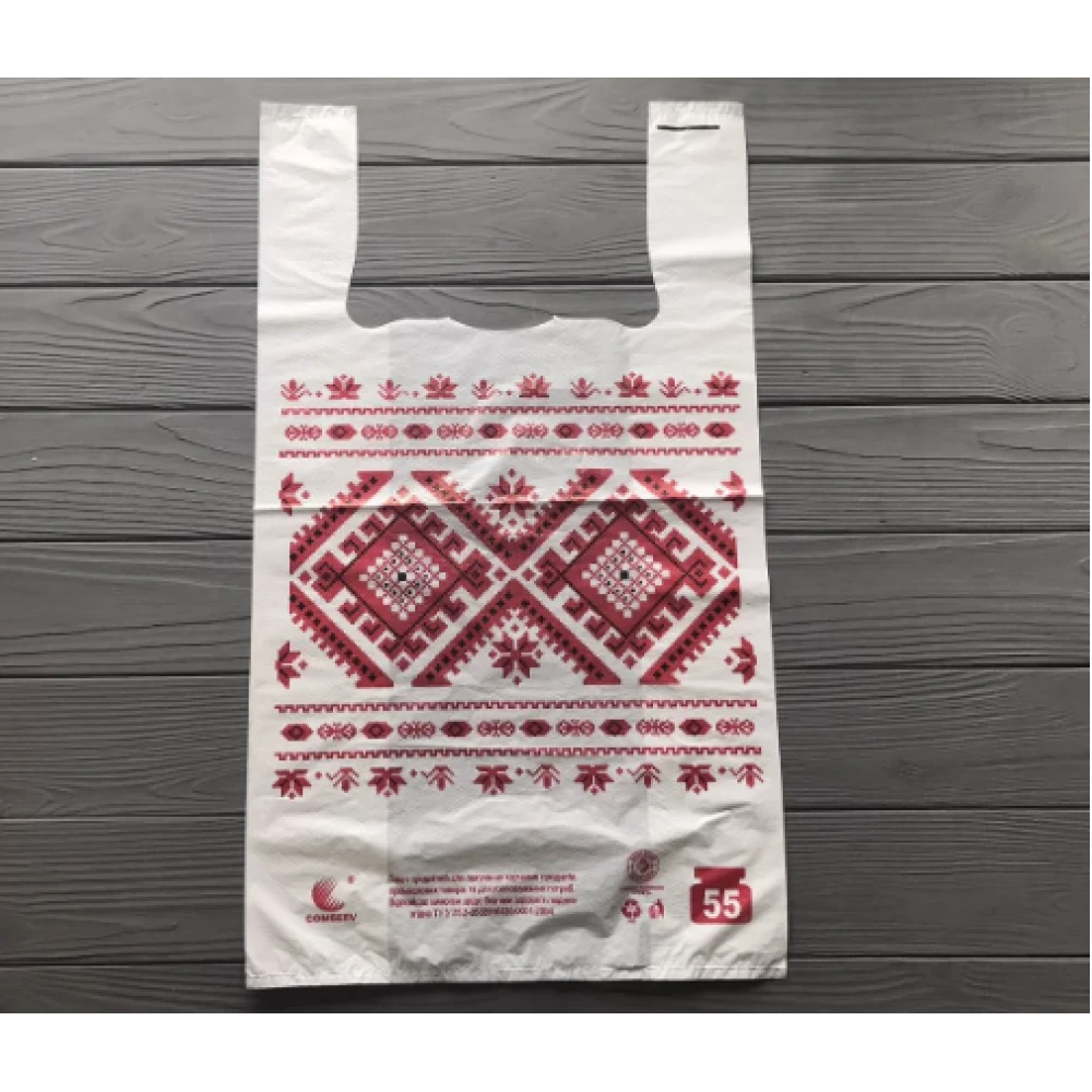 Пакет 30х55 Вишиванка 40мкм (55кг) (100шт/уп)