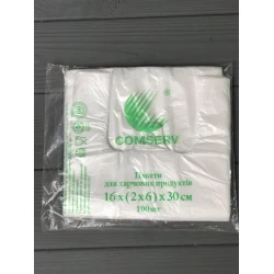 Пакет “Майка“ 16х30 без малюнка в блоці