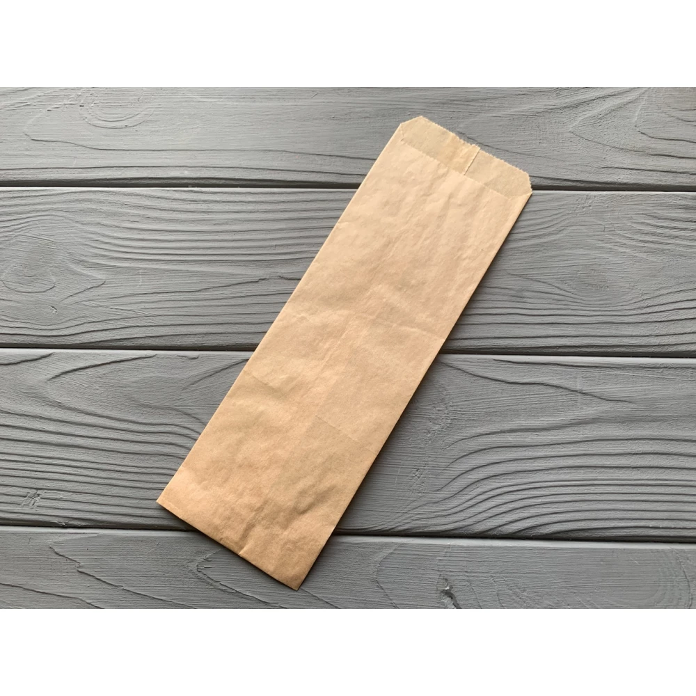 Пакет саше бурый 230х70х0 27Ф (2000 шт) Жиростойкая