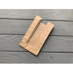 Бумажный пакет с прозрачной вставкой 180х100х60  17Ф 1000 шт