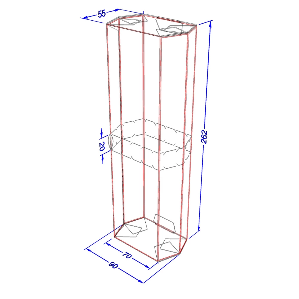 Картонна упаковка для шаурми, буріто. Крафт MAXI (50шт/уп)