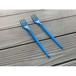 Вилка пластикова блакитна U8