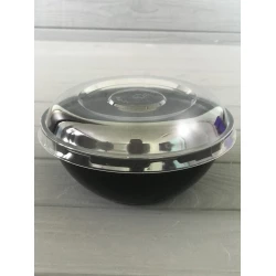 Салатник з кришкою 500 мл чорний (550шт/ящ) 510BL