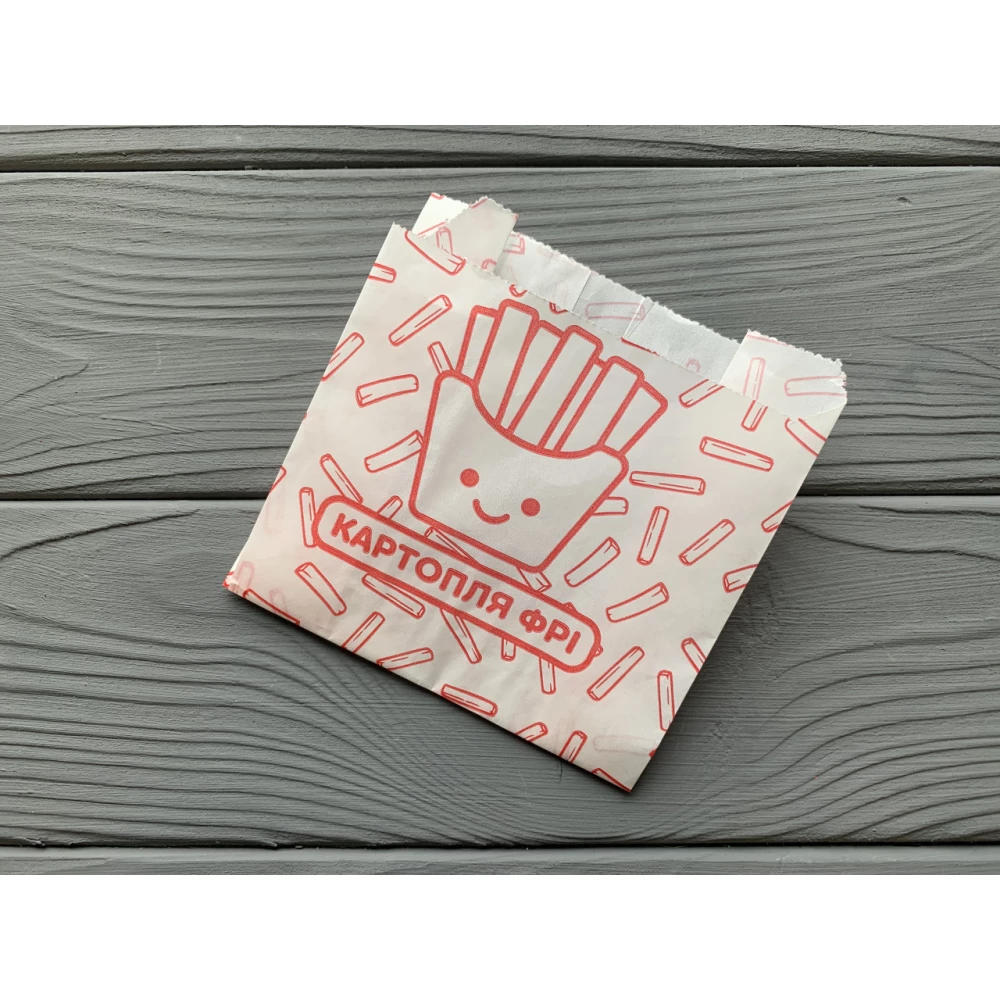 Упаковка для картофеля фри средняя (100-150г) 210Ф