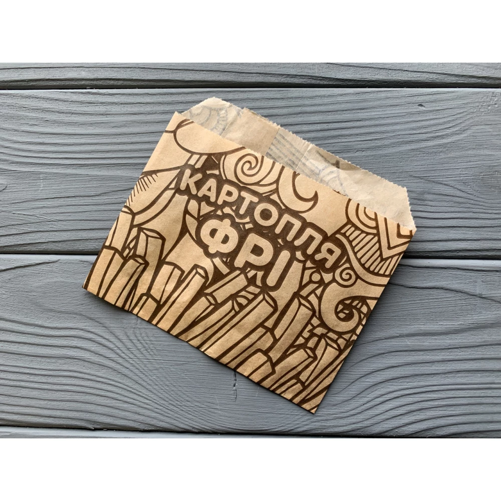 Упаковка для картоплі фрі міні (70-100г) 22Ф