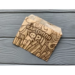 Упаковка для картоплі фрі міні (70-100г) 22Ф