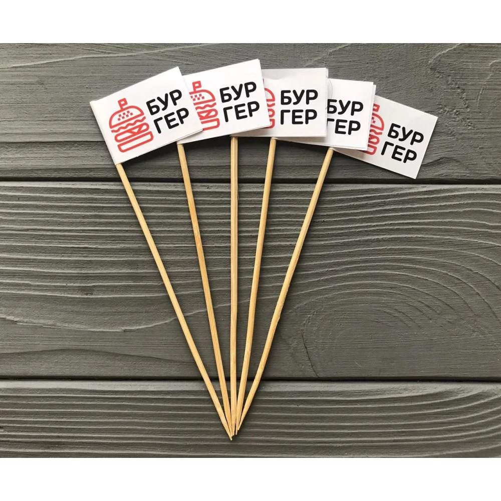 Прапорець для бургера червоний BURGER ФБ2