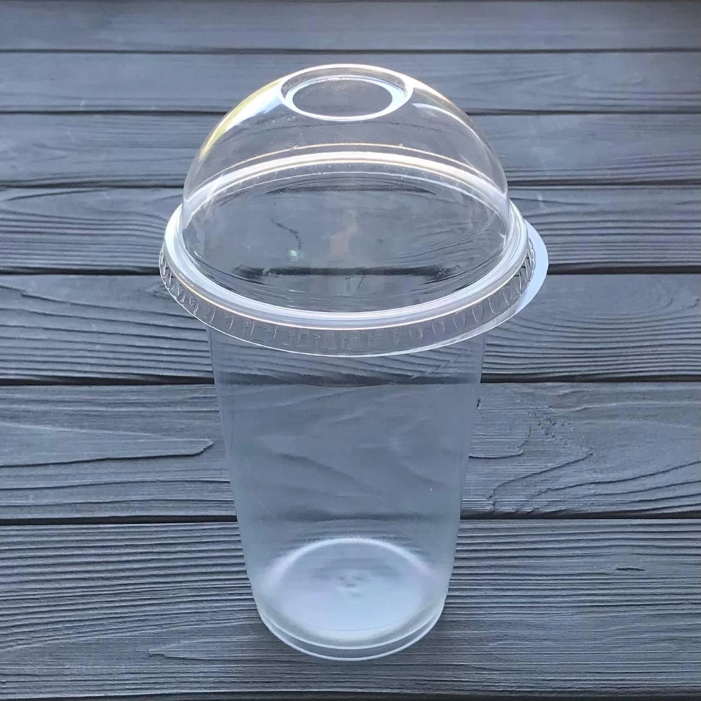 Стакан коктейльний з кришкою 420мл (50шт|уп/20уп|ящ)