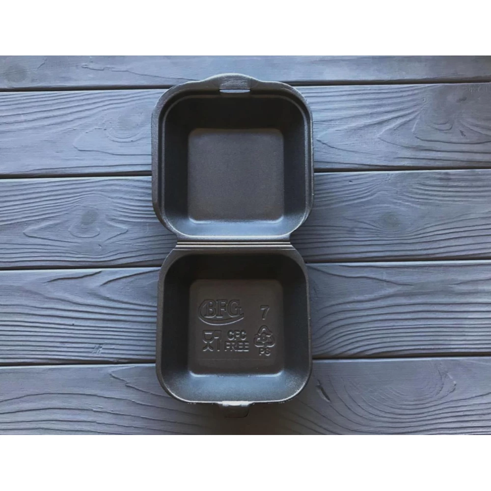 Ланч-бокс одноразовий чорний HB7 135x135x70 мм (250 шт)