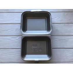 Ланч-бокс HB-9 чорний (250шт) 185x155x70