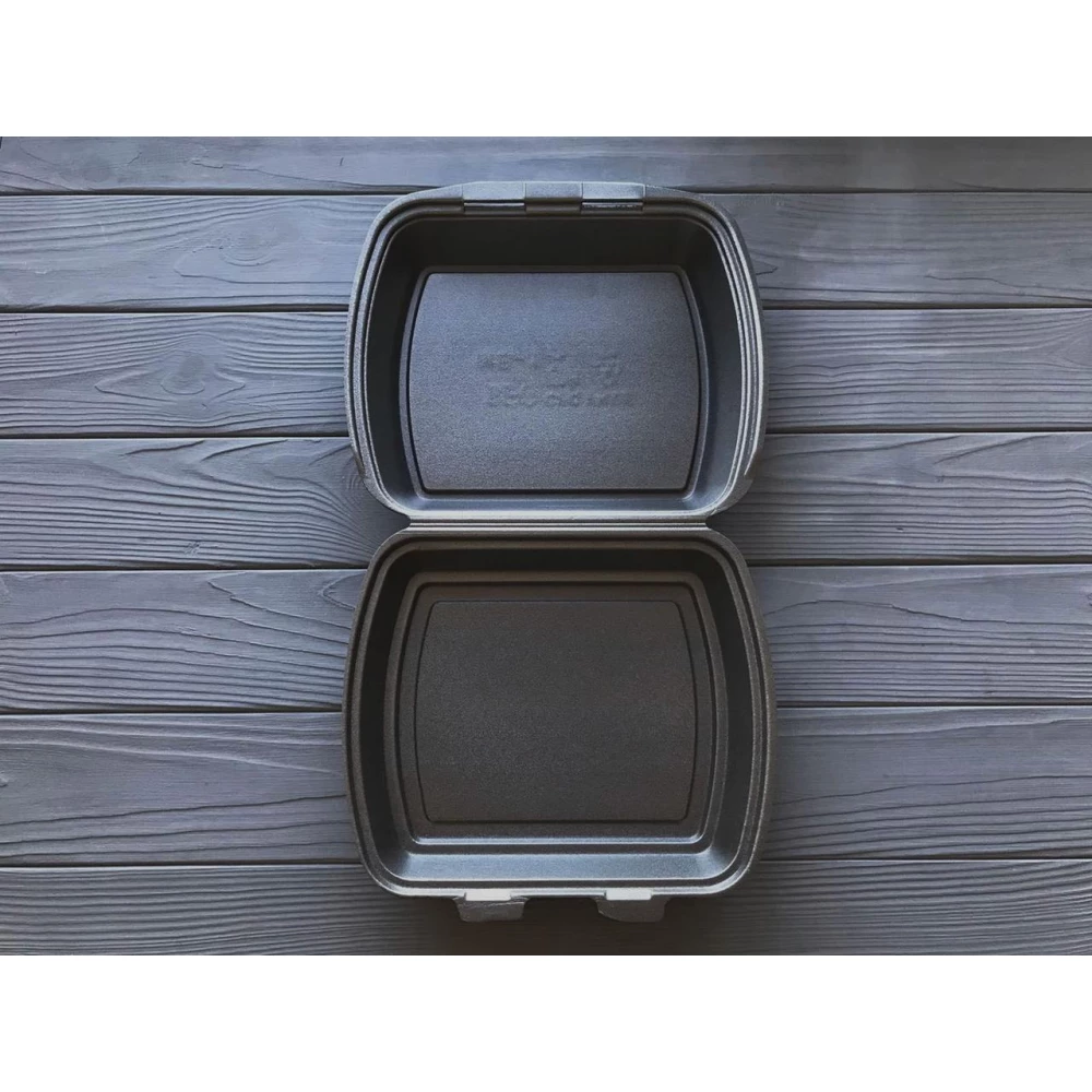 Ланч-бокс одноразовий МВ1 чорний 240x210x70 мм.(150 шт)