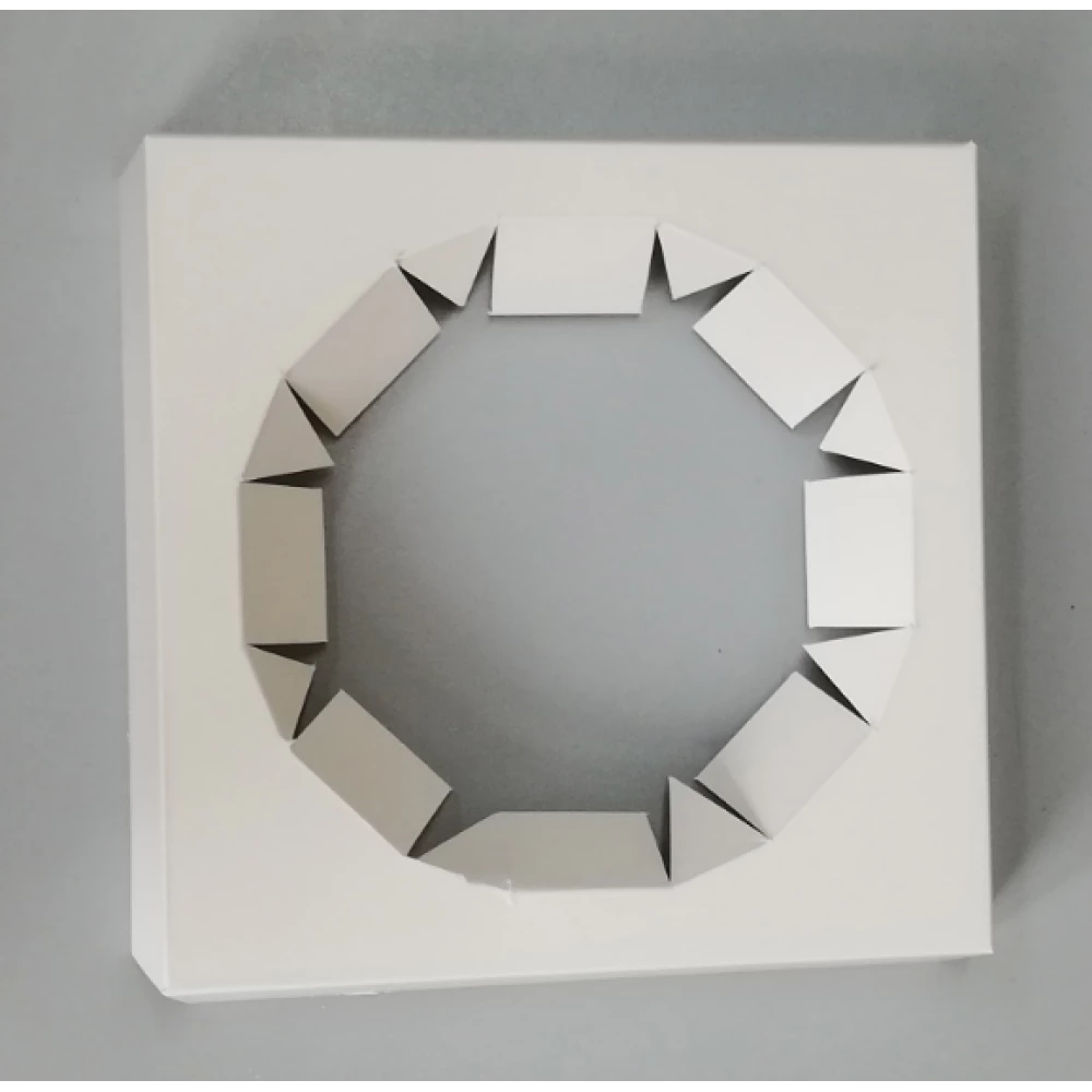 Вставка для паски біла МІКРОГОФРА 168х168х30 мм (діаметр 137мм) KPP9