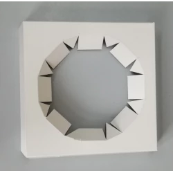 Вставка для паски біла МІКРОГОФРА 168х168х30 мм (діаметр 137мм) KPP9