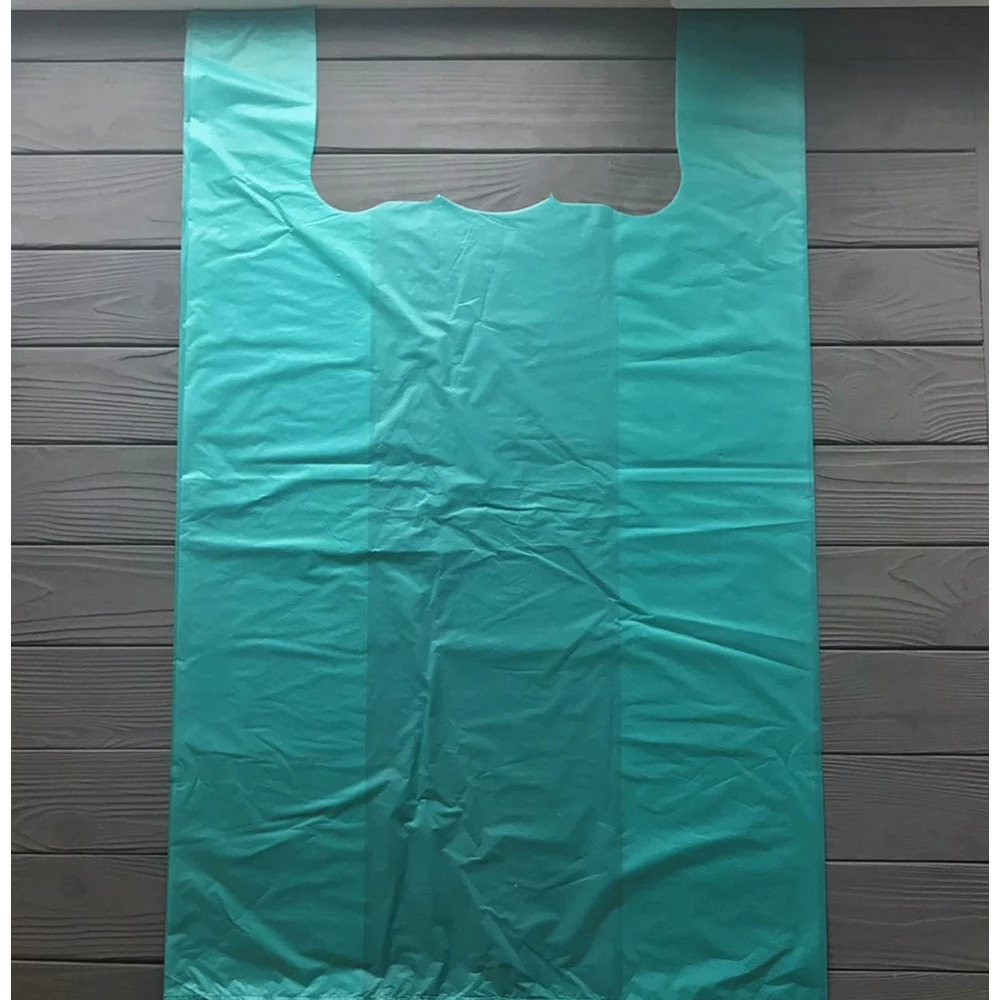 Пакет майка 50х80см однотонна (зелений,фіолетовий) (100шт/уп|500шт/міш)