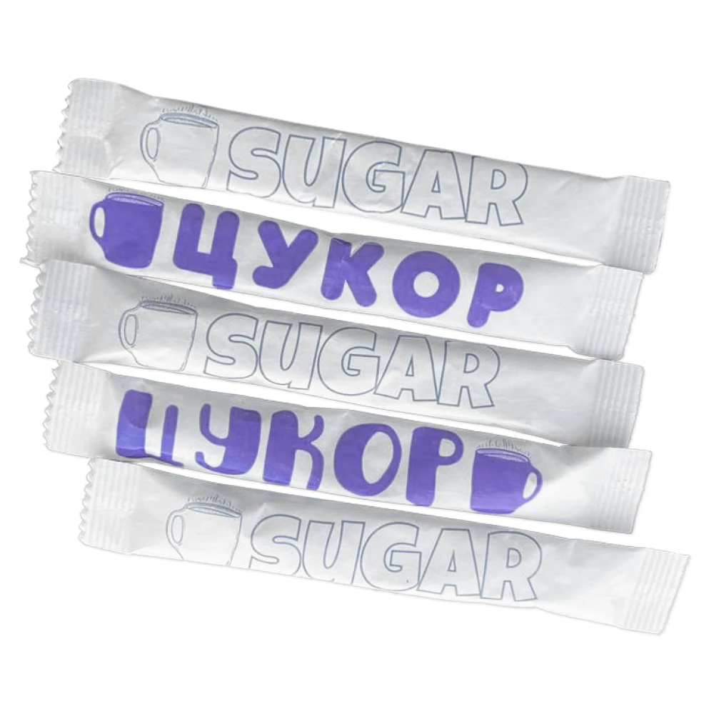 Цукор в стіках 100 шт синій