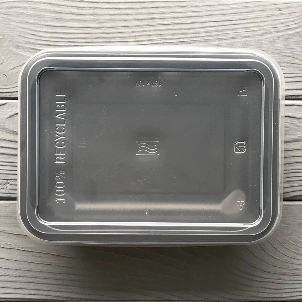 Контейнер односекційний PP 187x137x48 чорний (400шт/ящ)