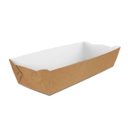 Картонна тарілка-човник Максі Крафт (100шт/уп)