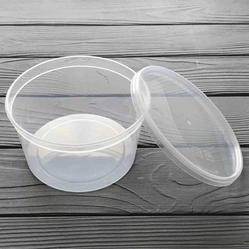 Контейнер PP з кришкою 500мл прозорий D-125 (450шт/ящ)