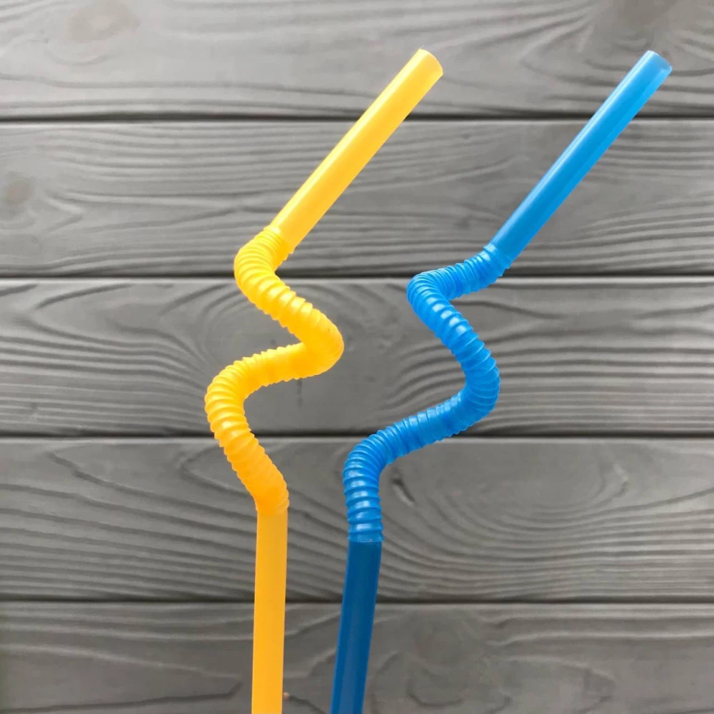 Трубочка Артистик мікс (довга гофра) (100шт/уп)