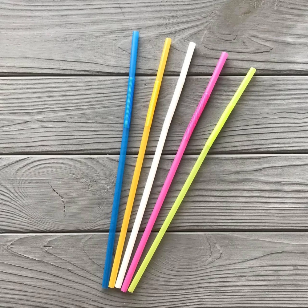 Трубочка Артистик мікс (довга гофра) (100шт/уп)