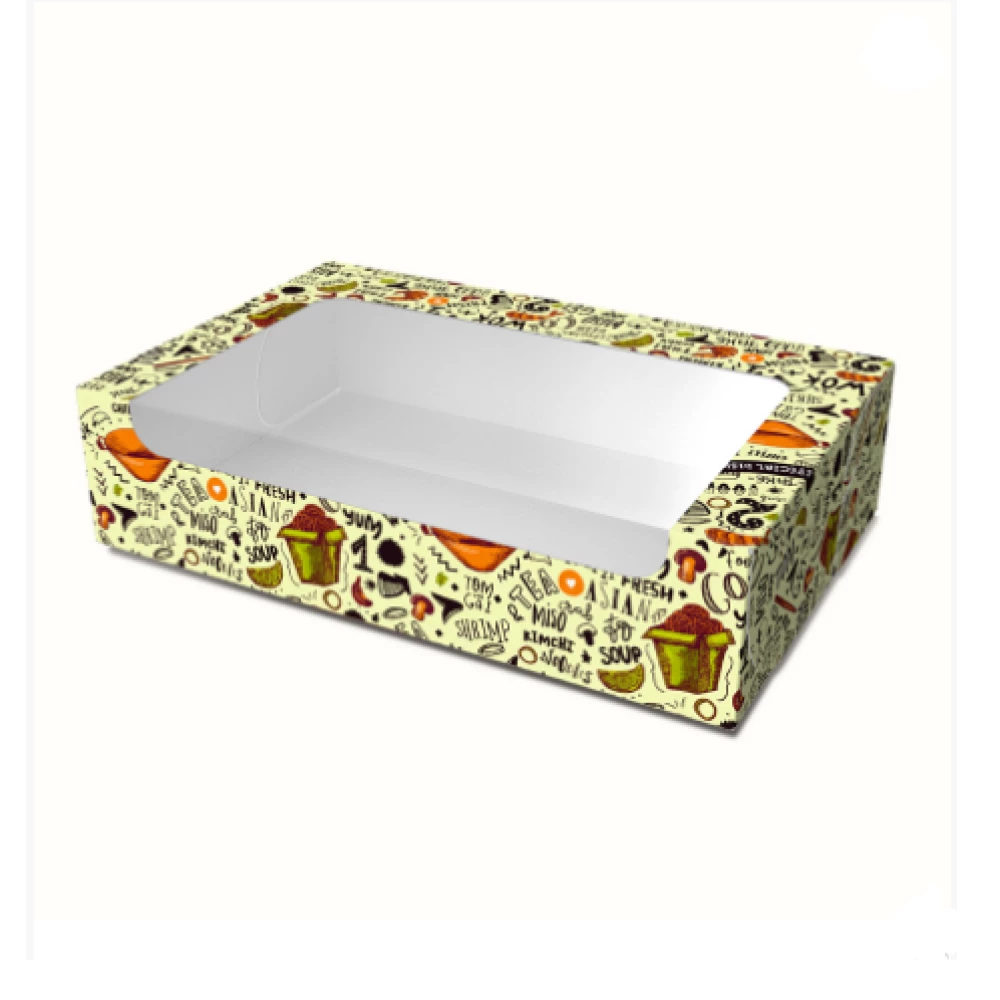 Картонна коробка для суші “Максі“ світла