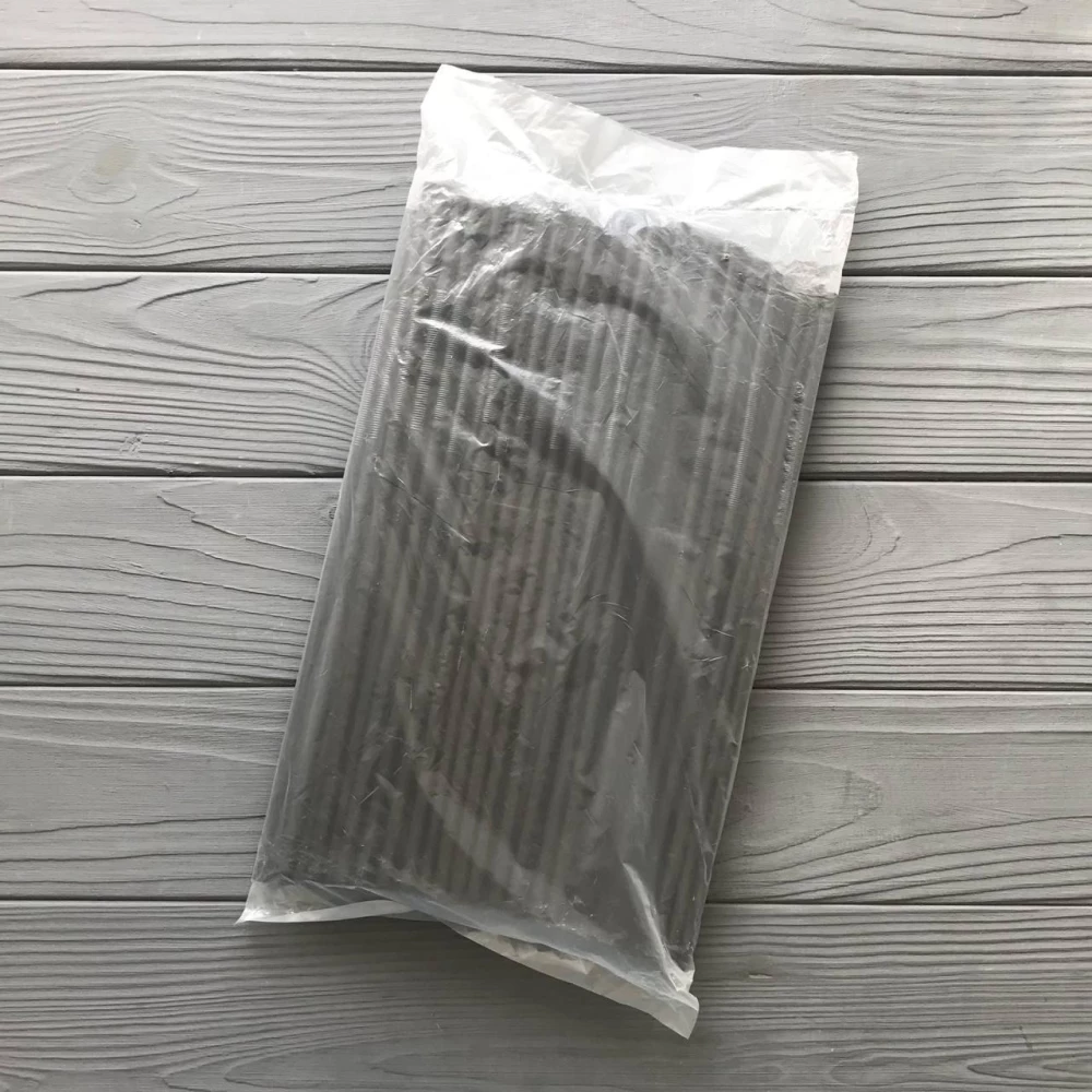 Трубочка Артистик чорна (довга гофра) (100шт/уп)