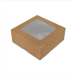 Картонна коробка для солодощів “Міді“, крафт