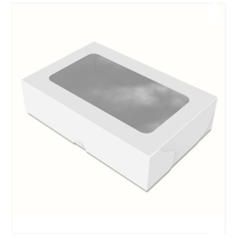 Картонна коробка для солодощів “Максі“, біла