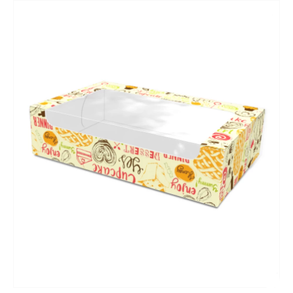 Картонна коробка для солодощів “Максі“, світла