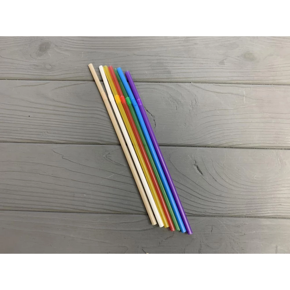 Трубочка гофра мікс 200 шт