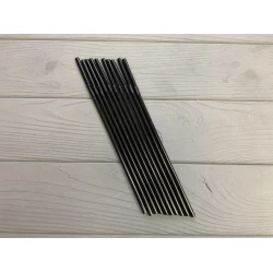 Трубочка гофра чорна 200 шт