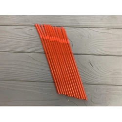 Трубочка гофра червона 200 шт