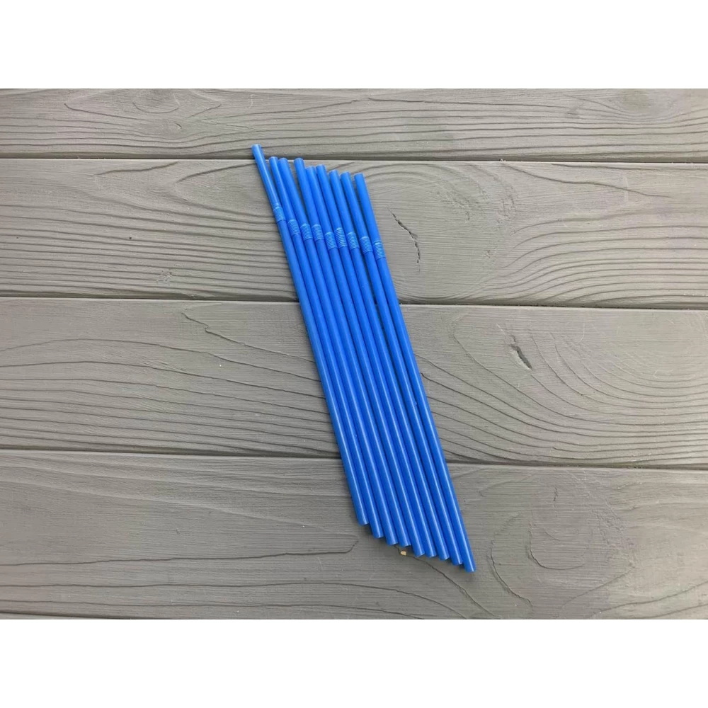 Трубочка гофра блакитна 1000 шт
