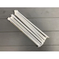 Трубочка в індивід. уп (папір) фрешка чорна 300 шт TR17