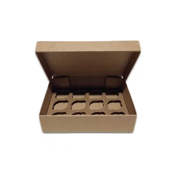 Коробка для капкейків, кексів та мафінів 12 шт 320*238*80 (крафт)