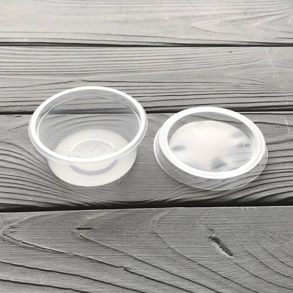 Соусник з кришкою PP 30мл прозорий Польща (100шт|уп/20уп|ящ)