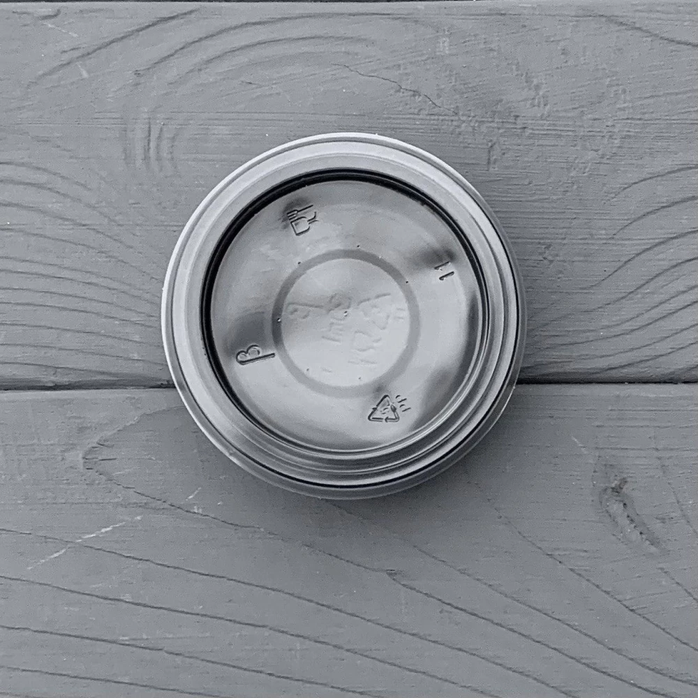 Соусник з кришкою PP 30мл чорний Польща (100шт|уп/20уп|ящ)