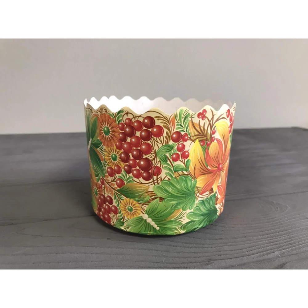 Форма для паски біла “Петриківка“ Ø110 мм, висота 85 мм ФП17