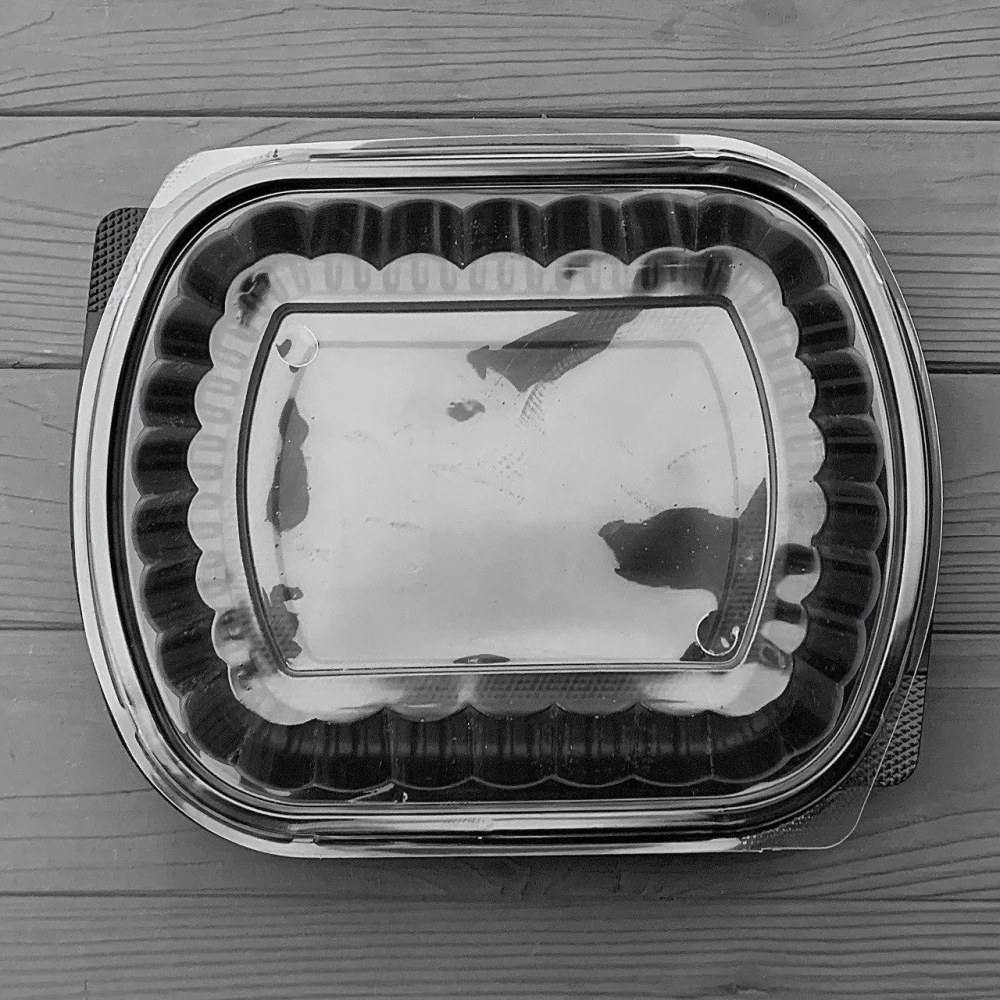 Контейнер PP T1/H48 чорний з кришкою (50шт/уп|150шт/ящ)