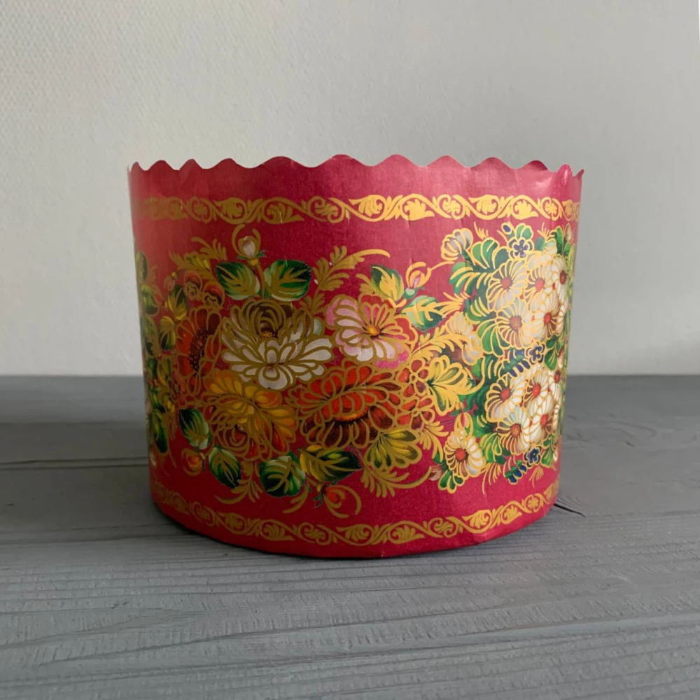 Форма для паски коричнева “Жостово“ Ø155 мм, висота 115 мм ФП32