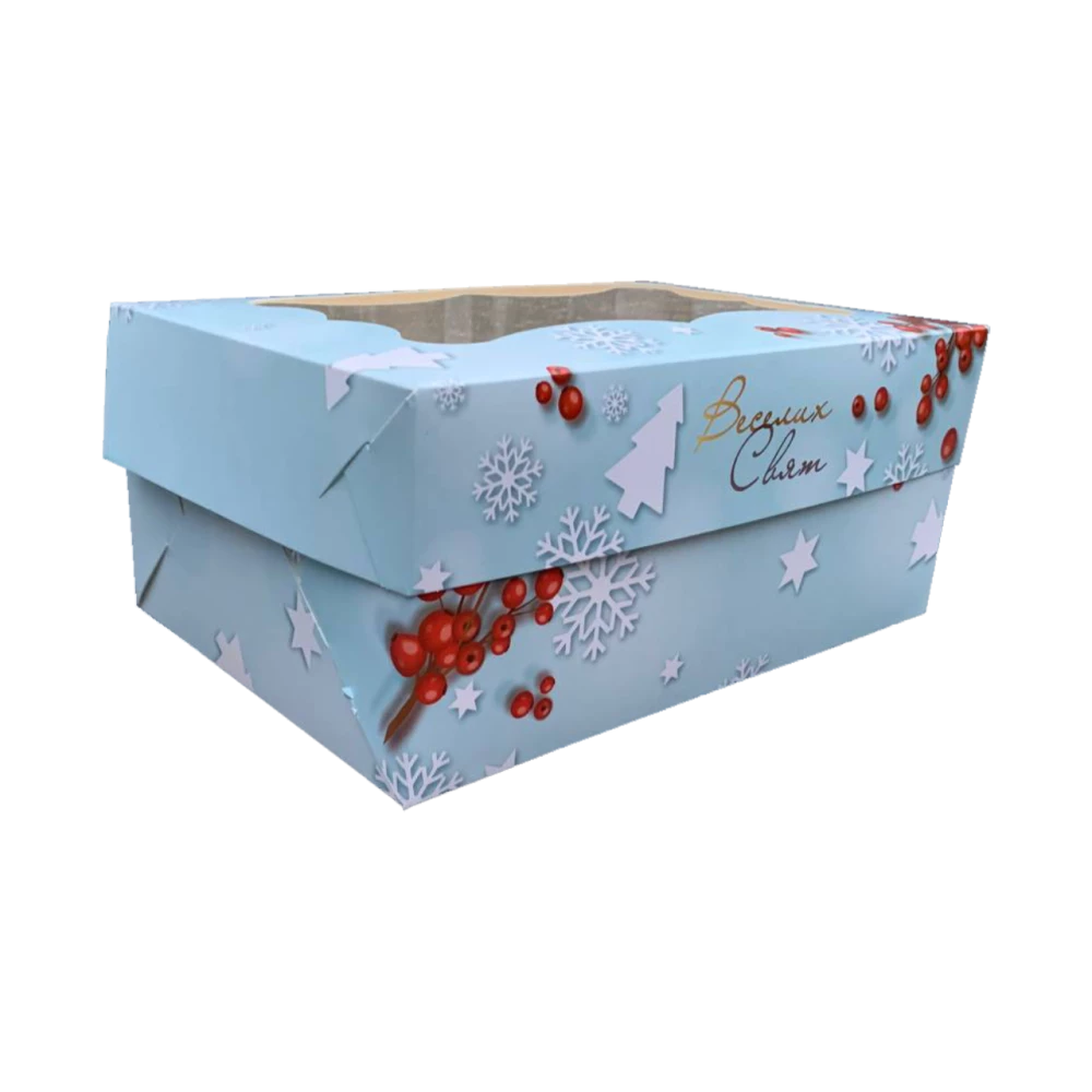 Коробка подарункова 250х170х110 мм Новий рік 2023