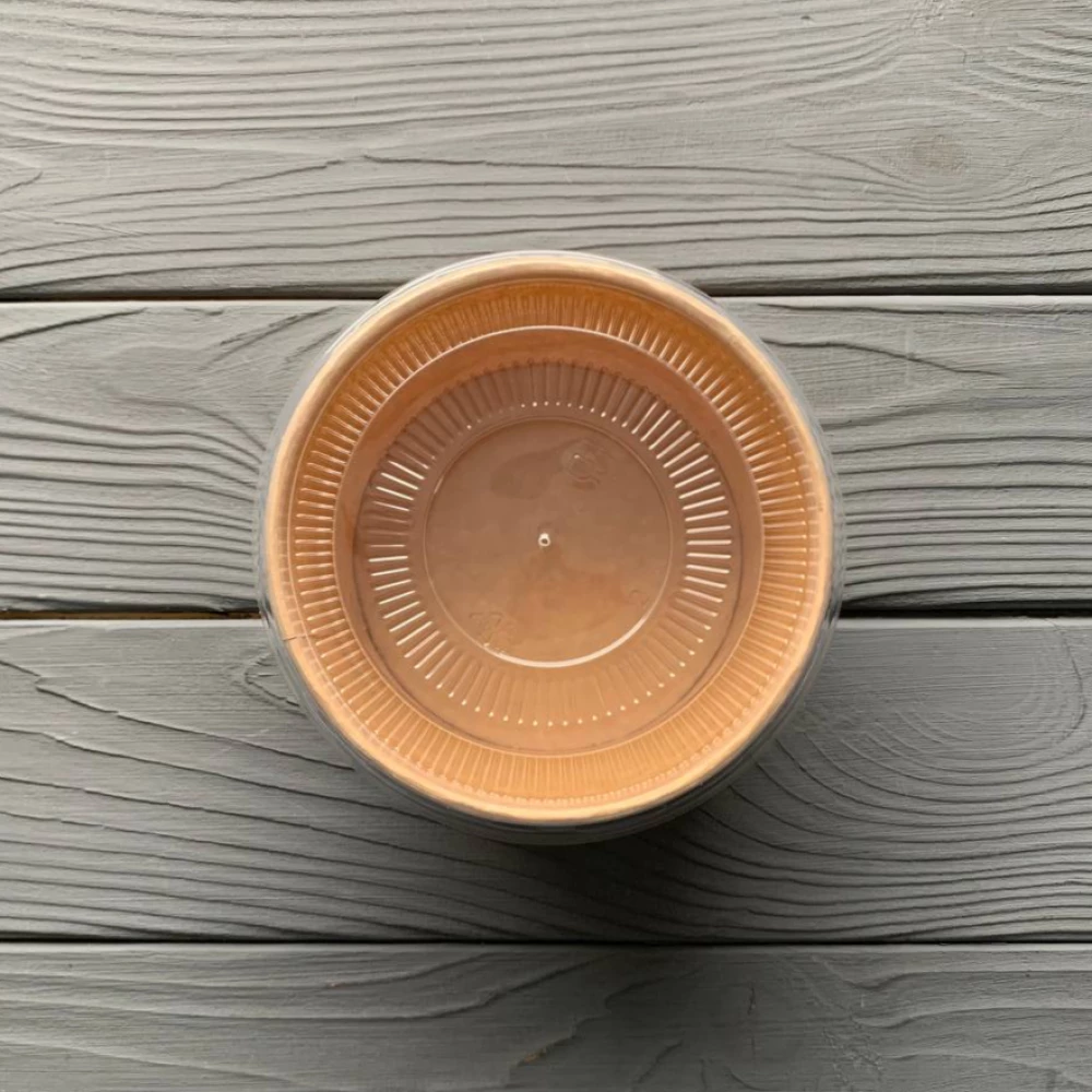 Супник з кришкою крафт 450 мл (500шт/ящ)