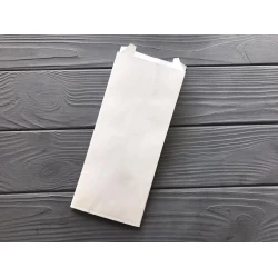 Пакет саше білий 220х90х50 мм 80гр/м2 (максимальна жиростійкість) 107Ф