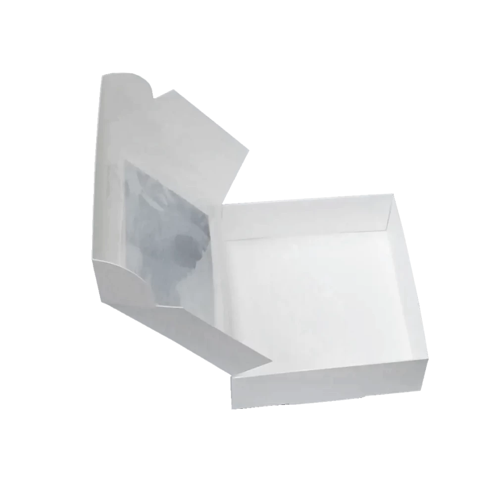 Коробка для зефіру 200х200х70мм з вікном