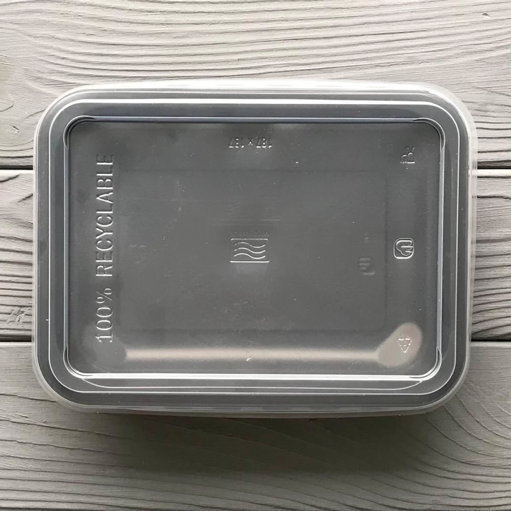 Контейнер односекційний PP 187x137x36 чорний (600шт/ящ)