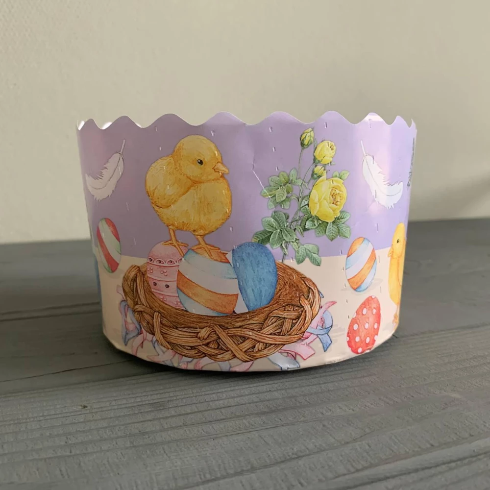 Форма для паски біла “Казкові“ Ø130 мм, висота 85 мм ФП38